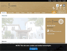 Tablet Screenshot of hotelcapri.es